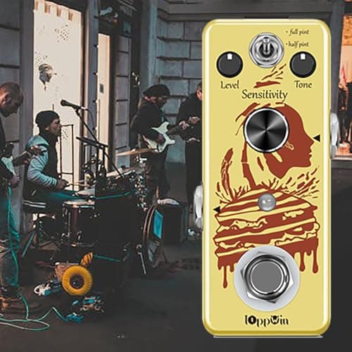 IOppWin COMP Optical Compressor Pedal - Classic Smooth Dynamics Control, Preserves Transients, Metal Enclosure, True Bypass for Guitar/Bass