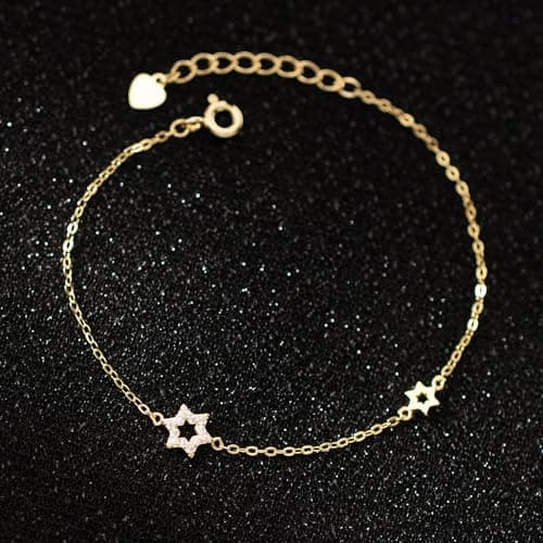 LOVECOM 925 Sterling Silver Star/Heart/Flower/Butterfly Bracelets for Women B0DQ93M6G7