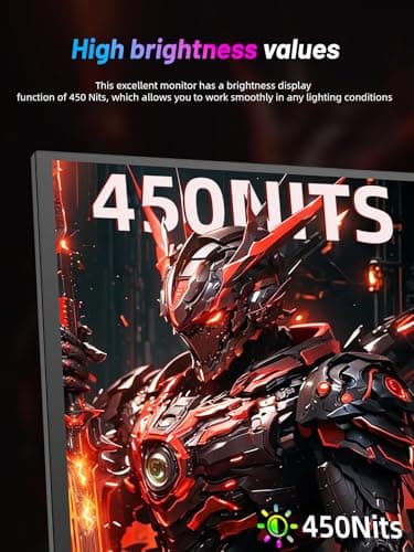 4K Portable Monitor 18.5" 3840x2160 UHD USB-C HDMI for Laptop, 1000:1, 100%sRGB, Built-in Stand & VESA Mount, 8Bit IPS Computer Gaming Display Travel Monitor for Desktop Mac Phones Tablet PS5/4 Switch