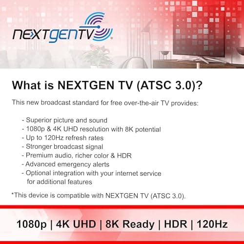 GE Traditional Rabbit Ears Indoor Black TV Antenna, 15 inch Extendable Dipoles and Circular Loop, Tabletop Antenna, Digital, HDTV Antenna, Smart TV Compatible, 4K 1080P VHF UHF, Compact Design, 33676 Rabbit Ear Antenna