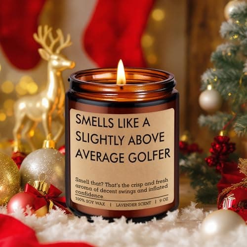 Cool Golf Themed Stuff, Golfing, Christmas, Birthday Presents for an Above Average Golfer, Dad, Boyfriend, Husband, Friend Fairy's Gift Candle, Golf Gifts for Men Him, Funny Gifts for Golfers Women B0FH6SJK5K