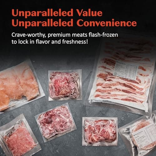 MeatWorks Chef's Choice USDA Prime Sampler Bundle – 16 Cuts: Chicken Breasts & Thighs, Bacon, Ground Beef, Sirloin Tips, Fajita Strips & Chuck Roast (Approx. 7.5 lb) – Meat Gift Box