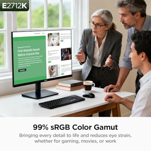 KOORUI 27 Inch Gaming Office Monitor 144Hz VA Display 4000:1 Contrast Ratio, FreeSync FHD 1080P, Eye Care TÜV Rheinland Certified, Slim Bezels, HDMI VGA Ports, Ergonomic Tilt, VESA Mount, Black