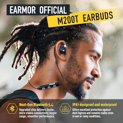 EARMOR Electronic Shooting Ear Protection Bluetooth 5.4, Shooting Ear Buds NRR 26dB Noise Cancelling & 6X Sound Amplication