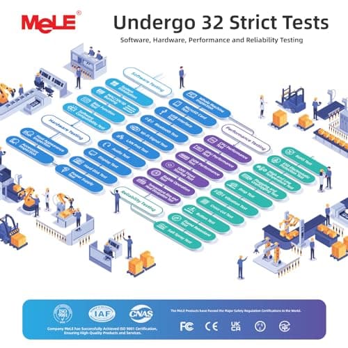 MeLE Fanless Mini PC Quieter 4C, N100 16GB RAM 512GB Storage Win 11 Mini Computers, Micro PC with Full-Functional USB-C, 2.4G/5G WiFi, 4K Triple Screen on Home, Office, Education, Astrophotography