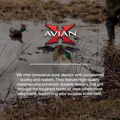 Avian-X Powerflight Smart Motion Mallard Spinning Wing Duck Decoy, Ideal for Hunting, Outdoor, Wasp, Deer, Bee Deterrent, Fake Call, Animal Scare