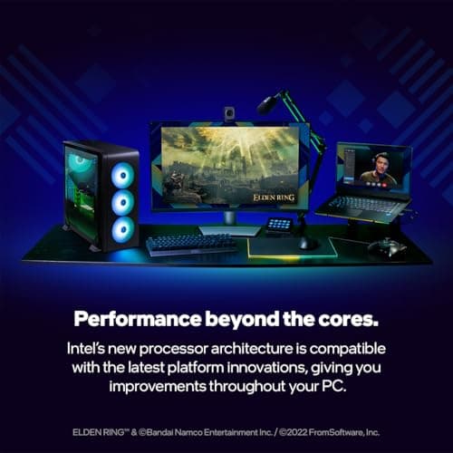 Intel® Core™ 12th Gen i3-12100F desktop processor, featuring PCIe Gen 5.0 & 4.0 support, DDR5 and DDR4 support. Discrete graphics required.