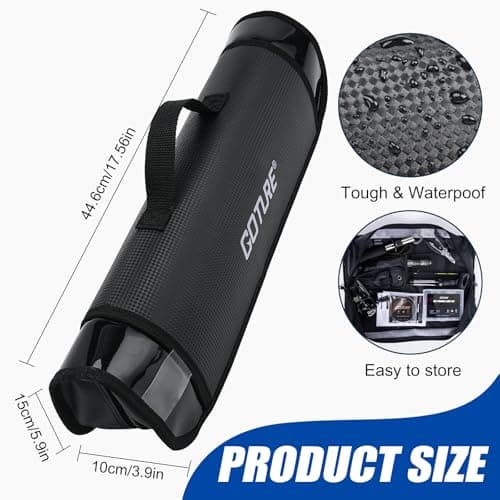 Goture Ice Fishing Rod and Reel Combo with Carry Bag, 24''Medium Spinning Ice Fishing Pole, 58Pcs Jigs & Lures with Storage Box, Line,Fish Gripper, Pliers and Tools for Trout Bass Walleye