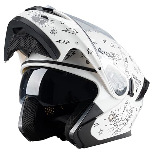 Helmets Full Face for Men Women Adult Smoked Sunshield