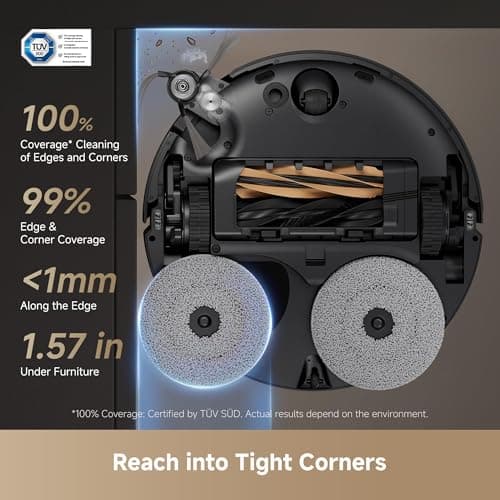 DREAME X50 Ultra Robot Vacuum and Mop with Auto-Empty and Mop Self-Cleaning, 20,000Pa Suction, Obstacle Avoidance and 360° Navigation, Corner to Edge Deep Cleaning, Detangling Brush