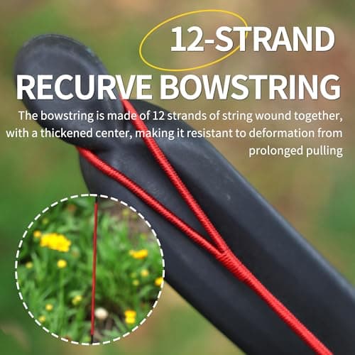 30/40LBS Recurve Bow kit Ambidextrous Takedown Bow and Arrow Set Beginner Archery Equipment Set for Shooting