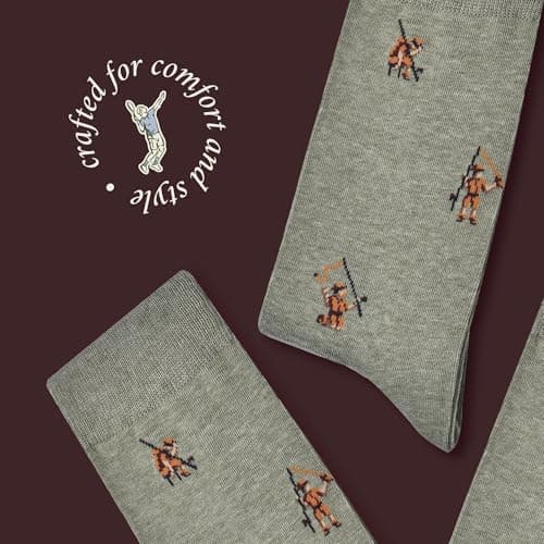 The Frustrated Fisherman - Funny Fishing Socks - Funny Fishing Gift for Men - 1 Pair, Size 8 to 13 - Fun Fisherman Socks