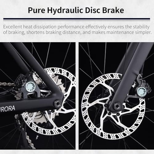 SAVADECK A7L Carbon Road Bike, T800 Carbon Fiber Frame 700C Racing Bicycle with Shimano 105 R7100 24 Speed Groupset and Hydraulic Disc Brake, Ultra-Light Carbon Bike for Man and Women