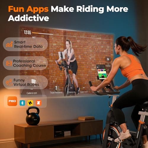 YOSUDA PRO Magnetic Exercise Bike 350 lbs Weight Capacity - Indoor Cycling Bike Stationary with Comfortable Seat Cushion, Silent Belt Drive 010C