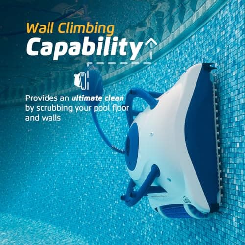 Dolphin Nautilus Pool-Up Robotic Pool Vacuum Cleaner up to 26 FT - Wall Climbing with Scrubber Brush