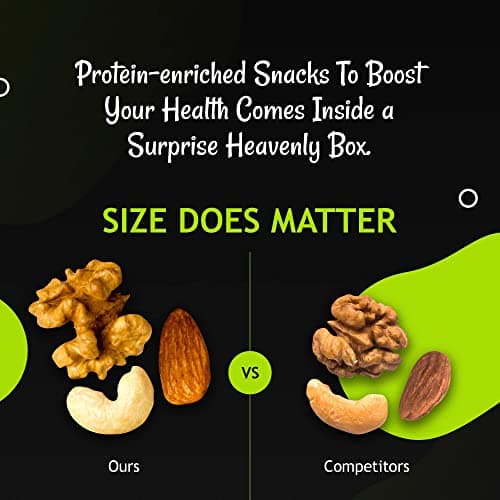 Oh! Nuts Dried Fruits and Nuts Gift Basket - Premium, Healthy Assortment of Nuts & Dried Fruits, Grown and Traditionally Crafted in the USA, Sealed Fresh in Individual Packs (Green box)