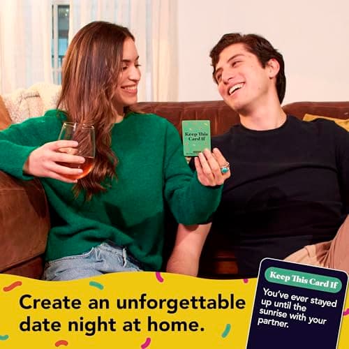 The Ultimate Date Night Game by Relatable, Great for Couples Games and Stay at Home Date Night Ideas, From The Makers of Let's Get Deep Relationship Card Game, Includes 300 Cards & Spinner