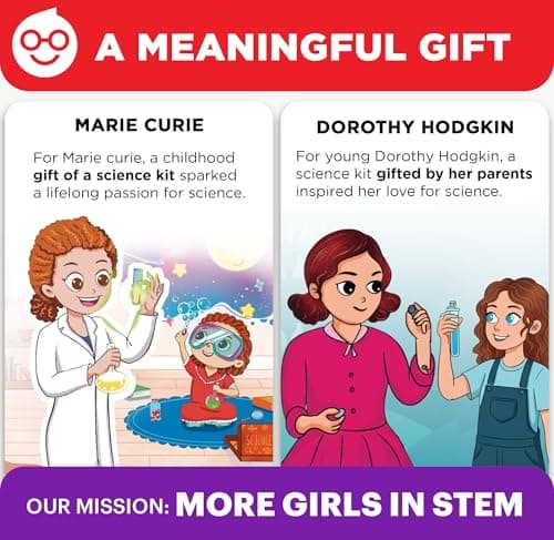 Birthday Gift Ideas for Girls 4, 5, 6, 7, 8 Year Olds, Science Kits for Kids Ages 5-7, STEM Educational Toys Doctor Jupiter Girls' First Science Experiments Kit for Kids Ages 4+ B0D17YL839