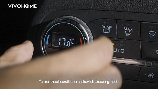 VIVOHOME 110V 1/3 HP 4CFM Single Stage Rotary Vane Air Vacuum Pump and R134a AC Manifold Gauge Set Kit with Leak Detector Carry Bag for HVAC Air Conditioning Refrigeration Recharging ETL Listed