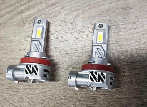 SEALIGHT H11/H9/H8 Light Bulb, 800% Brighter than Origin, 6500K Output Canbus Ready, 44,000LM Powersports IP68 80000Hrs Lifespan, 1：1 Size Installation, Pack of 2