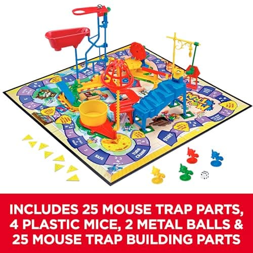 Mouse Trap Board Game For Kids Ages 6 and Up (Amazon Exclusive)