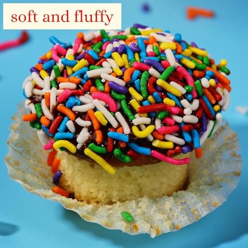 Birthday Gift Basket | Cupcakes Bakery Fresh [9 Count] | Mini Rainbow Sprinkle Cupcakes Individually Wrapped | Birthday Treats for Kids, Men, Women| Kosher, Nut Free | Stern’s Bakery B0D154PXW7