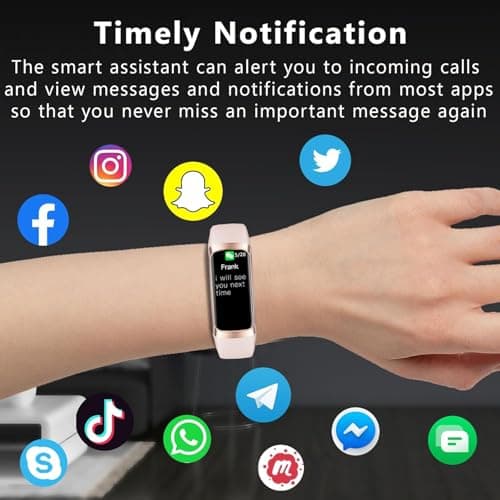 TROTY Fitness Tracker with Heart Rate/Blood Oxygen/Sleep Monitor, 20+ Sports Modes Smart Watches for Women/Men, Activity & Step Tracker Smart Watch for Android/iOS Phones