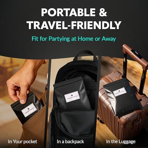 5 Pre-Filled After Party Kits for Bachelor Party Favors, 21st Birthday Gift, Wedding Favors, Guys Trips, Cruises & Celebrations | 9 Piece After Party Supplies & Bag (5 Kits) B0G4HFYVZH
