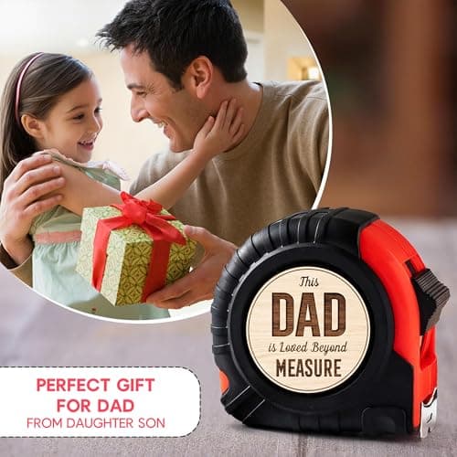 Gossby Tape Measure for Dad - Fathers Day, Birthday, Christmas - Woodworking, Carpenter Tool Gift for Men