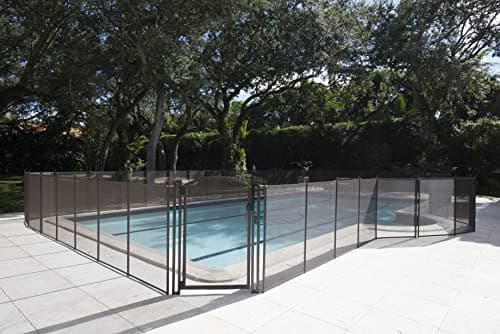 Pool Fence DIY by Life Saver Fencing Section Kit, 4 x 12-Feet, Brown