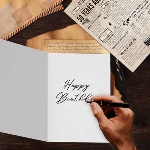 Ziwenhu Large 50 Years Old Birthday Gifts for Women Men,Happy 50th Birthday Card for Husband Wife,50 Anniversary Card Gifts for Mom Dad,50th Birthday Decorations