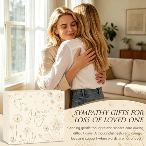 Loss of Mother Father Husband Bereavement Grief Gifts, Sorry for Your Loss Care Package Memorial Miscarriage Gift for Mothers Sympathy Gift Baskets for Loss of Loved One, Condolences Gift Hug in a Box B0GQZF28G9