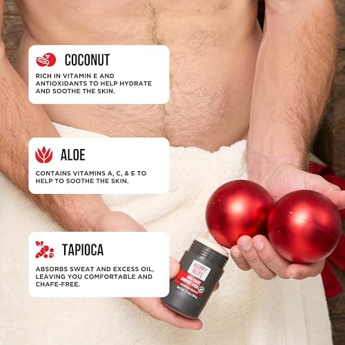 HAPPY NUTS Anti-Chafe Comfort Stick for Men: Ultimate Friction Defense & Chafing Prevention for Active Lifestyles - Perfect for Runners, Cyclists, & Active Men (1 Pack)