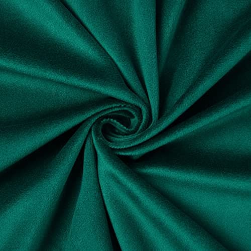Velvet Upholstery Fabric - Luxurious, Soft for Home Décor, Sofa, Chair, Cushion Projects (Green, 1 Yard)