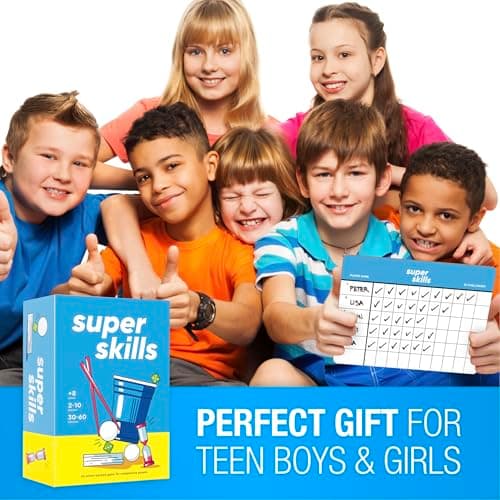 Super Skills - Action Game for Competitive People - Beat Your Friends at 120 Challenges - Fun Group Activity for Family Night or Party with Kids, Teen