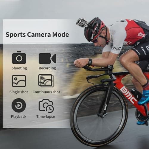 Cecosy Action Camera 4K 30FPS, Waterproof Camera 30M Underwater Ultra HD 131FT 170°Wide Angle Shooting, with 2 x 1050 mAh Batteries for Cycling, Ice Skating, Skiing, Fishing, Climbing