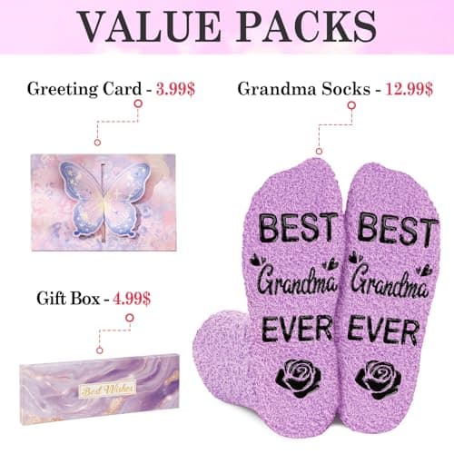 Juesly Christmas Gift for Women Mom Sister - Fuzzy Stocking Stuffers Birthday for Grandma Dog Cat Lover B0FJXQBZ96