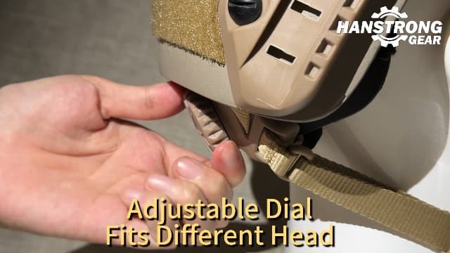 H World Shopping Adjustable Maritime 10 Level of Kevlar Fibre Protective Helmet Tan DE