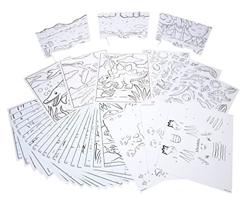 Crayola Dinosaur 5-in-1 Art Kit for Kids, Dinosaur Toys, Kids Art Set, Dinosaur Gift for Boys & Girls, Ages 4+