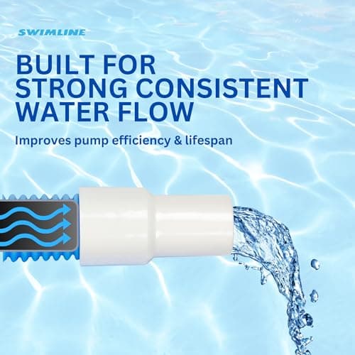SWIMLINE HYDROTOOLS Standard Swimming Pool Vacuum Hose 1.25" X 18' For Inground Pools - Compatible With Vacuum Heads, Skimmers, Filter Pump Inlets, Above Ground Pools And Other Pool Accessories