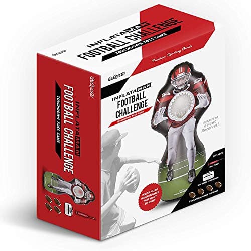 GoSports Inflataman Football Challenge - Inflatable Receiver Touchdown Toss Game