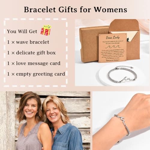 The Wave of Life Bracelet, Christmas Birthday Valentines Graduation Day Gifts for Women Her Gifts for Best Friend Sister Daughter Granddauhgter Niece B0DCJFR132