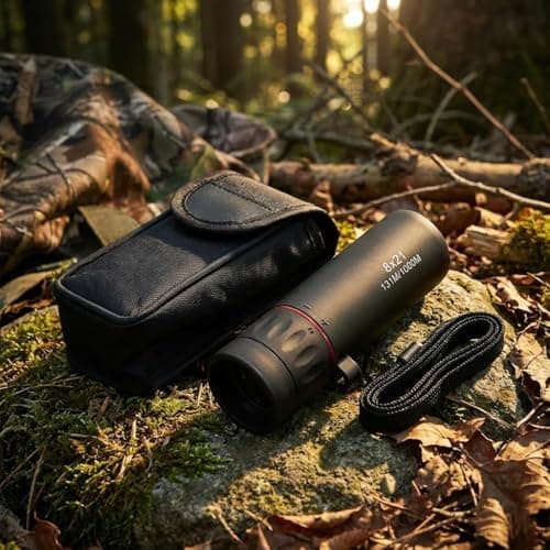 8x21 HD Monocular Telescope Optical, Clear Vision Pocket Scope & High Power, Mini Monoculars for Men Women, Outdoor Gear for Camping, Hunting, Sports, Travel