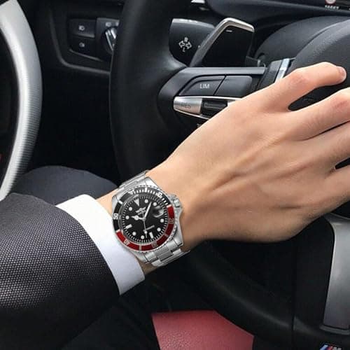 MASTOP Mens Automatic Mechanical Watches Stainless Steel Waterproof Luxury Automatic Watch for Men Top Brand Reloj Automático para Hombre