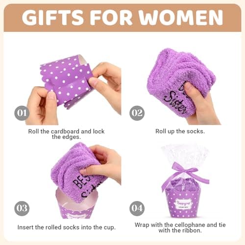 HAPPYPOP Mothers Day Socks - Sisters Aunt Gifts, Gifts for Sister Daughter Mother in Law