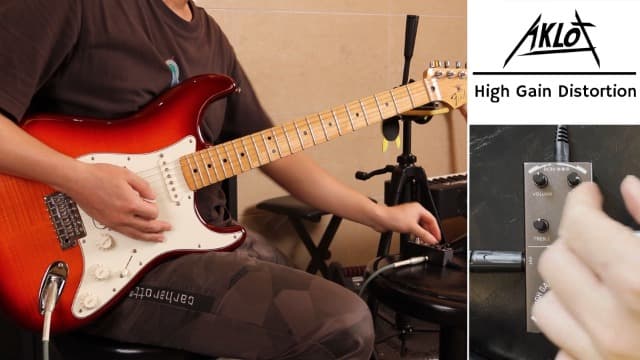 High Gain Distortion Guitar Pedal, AKLOT Electric Effects Pedals Mini Single Type DC 9V True Bypass