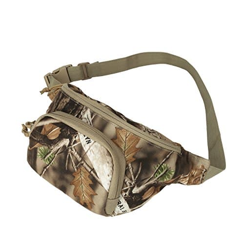 AUSCAMOTEK Hunting Camouflage Fanny Pack for Men - Waterproof Waist Bag for Hunters - Woodland Camo