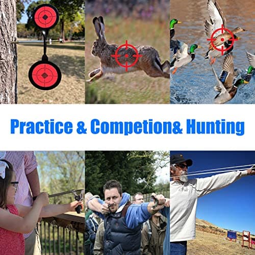 Slingshot, Stainless Steel Slingshots for Adults, Sling Shot for Hunting and Shooting Practice, Come with 3 pcs Flat Rubber Bands and a Storage Case