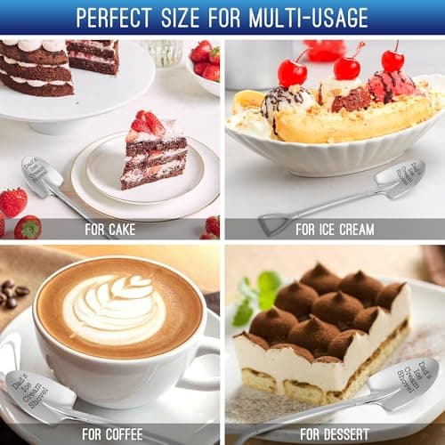 Christmas Father Gifts for Dad Daddy Father-in-Law Grandpa, Dad Birthday Gift from Daughter Son Father's Day Papa Grandfather Husband Brother Uncle, Funny New Bonus Step Dads Ice Cream Shovel Spoon