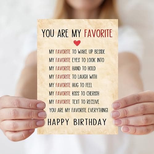 Happy Birthday Cards Gifts Decorations for Men Women Him Her Boyfriend Girlfriend Couple IDU Birthday Card Gifts for Husband Wife Men Women B0GKY4S1GL